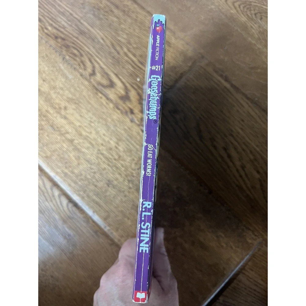 Vintage Goosebumps 1990s #21 Go Eat Worms R.L. Stine, 1st Edition,Good Condition